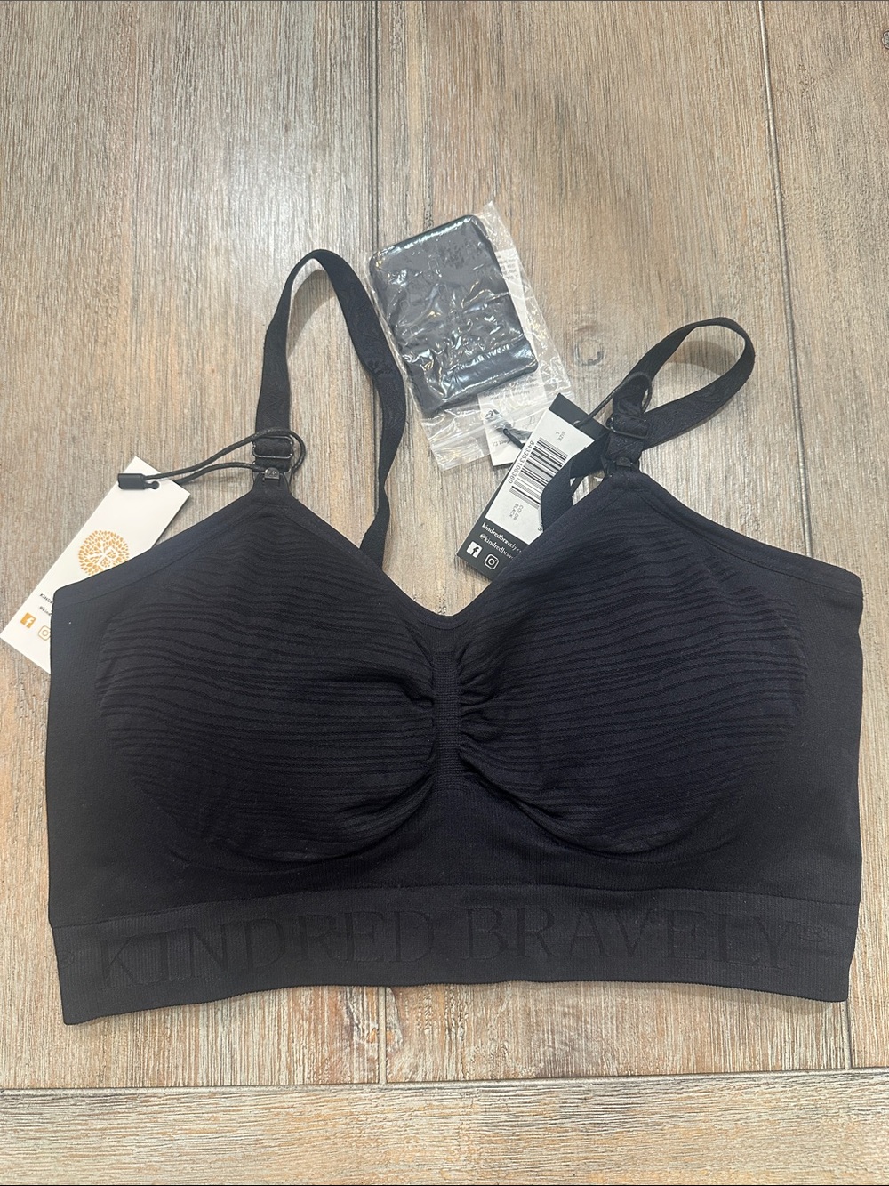 Kindred Bravely Sublime Hands Free Pumping Bra Black | Size Large